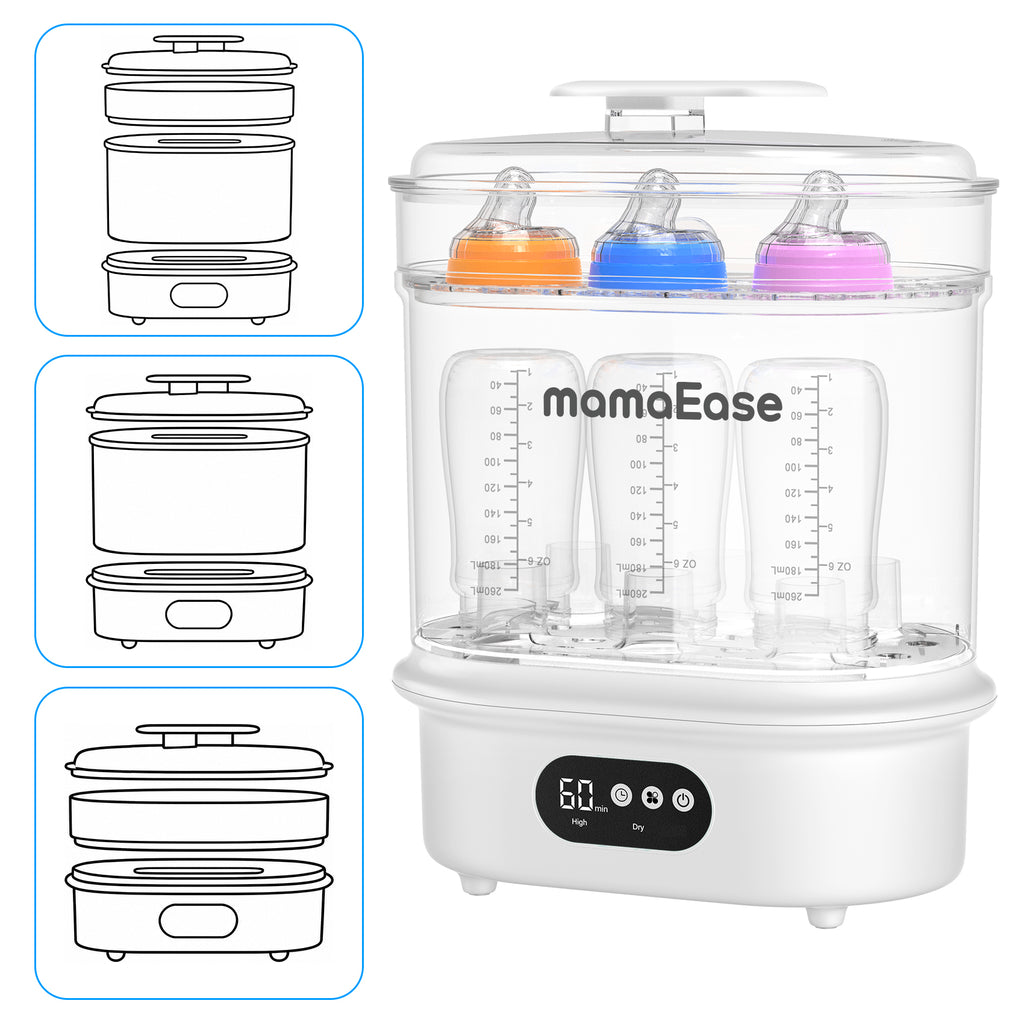 Three modular configurations for different bottle-care loads