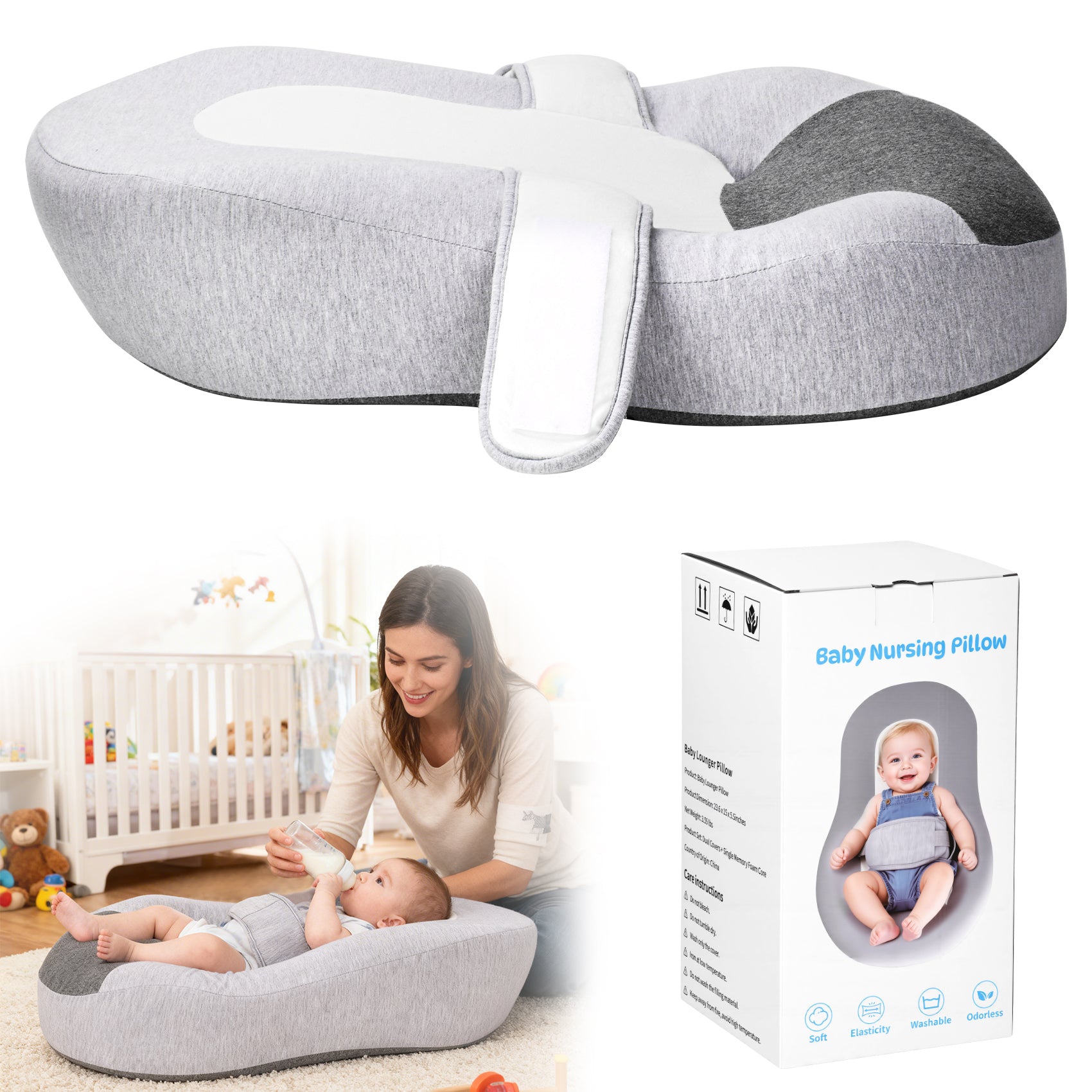 Awake-use feeding support wedge